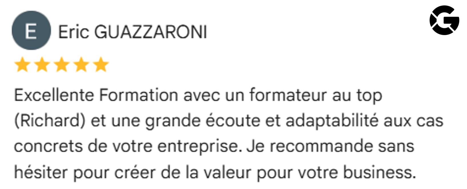 Avis clients grand compte (Essity) sur notre formation management commercial