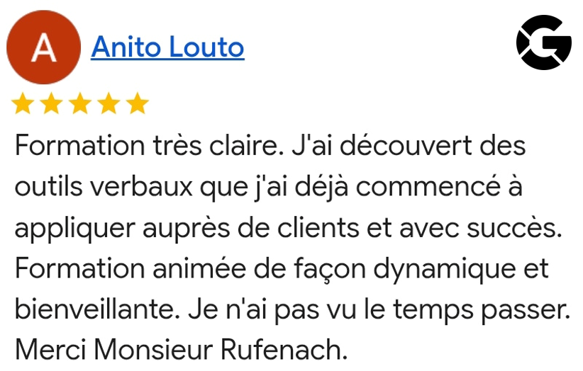 Avis témoignage client 246